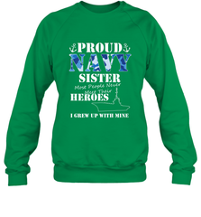 US Military Proud Navy Sister Men or Women Crewneck Sweatshirt Crewneck Sweatshirt - FordPhuMy