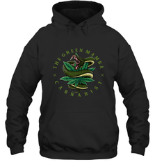 The Green Mamba, Cannabist, Weed Grower Pot Smoker Hooded Sweatshirt Hooded Sweatshirt - FordPhuMy