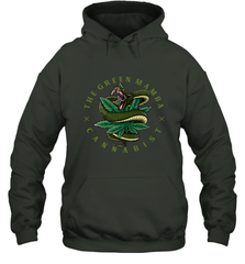 The Green Mamba, Cannabist, Weed Grower Pot Smoker Hooded Sweatshirt Hooded Sweatshirt - FordPhuMy