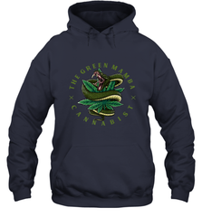 The Green Mamba, Cannabist, Weed Grower Pot Smoker Hooded Sweatshirt Hooded Sweatshirt - FordPhuMy