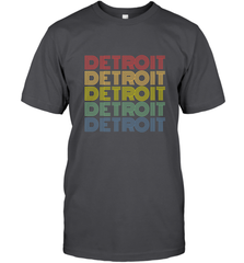 Vintage 1980s Style Detroit Michigan Men's T-Shirt Men's T-Shirt - FordPhuMy