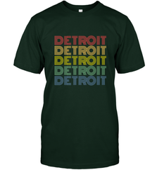 Vintage 1980s Style Detroit Michigan Men's T-Shirt Men's T-Shirt - FordPhuMy