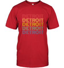 Vintage 1980s Style Detroit Michigan Men's T-Shirt Men's T-Shirt - FordPhuMy