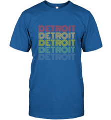 Vintage 1980s Style Detroit Michigan Men's T-Shirt Men's T-Shirt - FordPhuMy