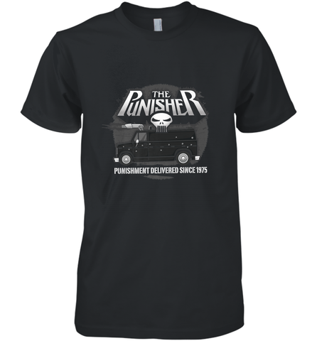 Marvel The Punisher Battle Van Since 1975 Men's Premium T-Shirt Men's Premium T-Shirt / Black / XS Men's Premium T-Shirt - FordPhuMy
