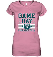 NFL Philadelphia Philly Game Day Football Home Team Women's V-Neck T-Shirt Women's V-Neck T-Shirt - FordPhuMy