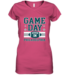 NFL Philadelphia Philly Game Day Football Home Team Women's V-Neck T-Shirt Women's V-Neck T-Shirt - FordPhuMy