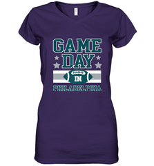NFL Philadelphia Philly Game Day Football Home Team Women's V-Neck T-Shirt Women's V-Neck T-Shirt - FordPhuMy