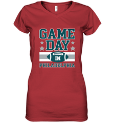 NFL Philadelphia Philly Game Day Football Home Team Women's V-Neck T-Shirt Women's V-Neck T-Shirt - FordPhuMy