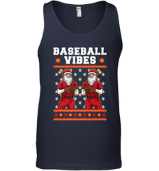 Baseball Vibes Christmas Baseball Player Santa Gift Holiday Men's Tank Top