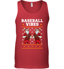 Baseball Vibes Christmas Baseball Player Santa Gift Holiday Men's Tank Top Men's Tank Top - FordPhuMy