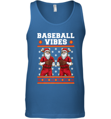 Baseball Vibes Christmas Baseball Player Santa Gift Holiday Men's Tank Top Men's Tank Top - FordPhuMy