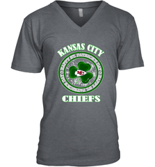 NFL Kansas City Chiefs Logo Happy St Patrick's Day Men's V-Neck Men's V-Neck - FordPhuMy