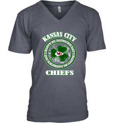 NFL Kansas City Chiefs Logo Happy St Patrick's Day Men's V-Neck Men's V-Neck - FordPhuMy