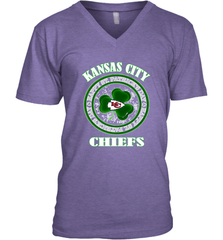 NFL Kansas City Chiefs Logo Happy St Patrick's Day Men's V-Neck Men's V-Neck - FordPhuMy