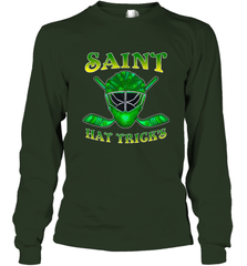 Saint Hat Tricks Ice Hockey Funny St Patricks Day Gift Long Sleeve T-Shirt Long Sleeve T-Shirt - FordPhuMy