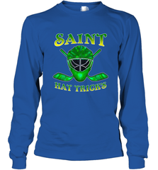 Saint Hat Tricks Ice Hockey Funny St Patricks Day Gift Long Sleeve T-Shirt Long Sleeve T-Shirt - FordPhuMy