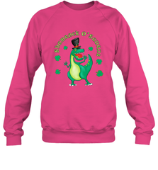 T Rex Dinosaur St. Patrick's Day Irish Funny Crewneck Sweatshirt Crewneck Sweatshirt - FordPhuMy