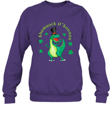 T Rex Dinosaur St. Patrick's Day Irish Funny Crewneck Sweatshirt Crewneck Sweatshirt - FordPhuMy