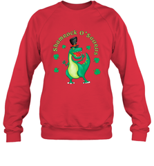 T Rex Dinosaur St. Patrick's Day Irish Funny Crewneck Sweatshirt Crewneck Sweatshirt - FordPhuMy