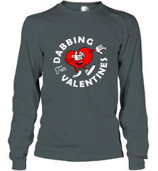 Dabbing Heart For Valentine's Day Art Graphics Heart Gift Long Sleeve T-Shirt Long Sleeve T-Shirt - FordPhuMy