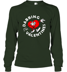 Dabbing Heart For Valentine's Day Art Graphics Heart Gift Long Sleeve T-Shirt Long Sleeve T-Shirt - FordPhuMy