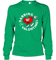 Dabbing Heart For Valentine's Day Art Graphics Heart Gift Long Sleeve T-Shirt Long Sleeve T-Shirt - FordPhuMy