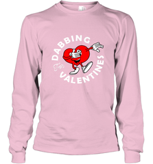 Dabbing Heart For Valentine's Day Art Graphics Heart Gift Long Sleeve T-Shirt Long Sleeve T-Shirt - FordPhuMy