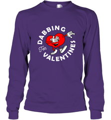 Dabbing Heart For Valentine's Day Art Graphics Heart Gift Long Sleeve T-Shirt Long Sleeve T-Shirt - FordPhuMy
