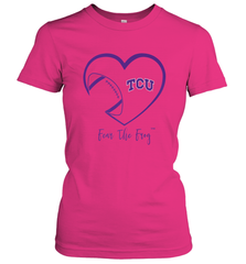 TCU Horned Frogs Football Inside Heart  Team Women's T-Shirt Women's T-Shirt - FordPhuMy