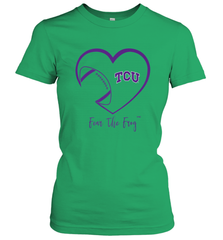 TCU Horned Frogs Football Inside Heart  Team Women's T-Shirt Women's T-Shirt - FordPhuMy