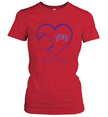 TCU Horned Frogs Football Inside Heart  Team Women's T-Shirt Women's T-Shirt - FordPhuMy