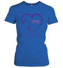 TCU Horned Frogs Football Inside Heart  Team Women's T-Shirt Women's T-Shirt - FordPhuMy