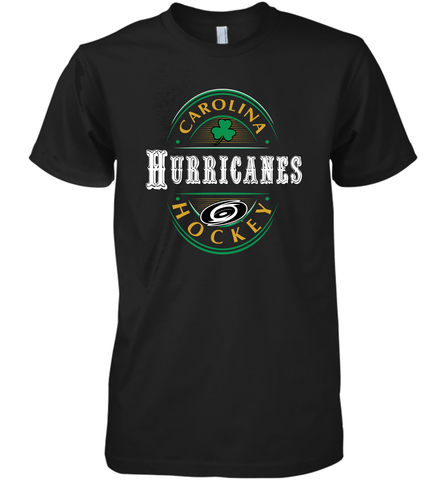 Carolina Hurricanes Fanatics St. Patrick's Day Forever Lucky Men's Premium T-Shirt Men's Premium T-Shirt / Black / XS Men's Premium T-Shirt - FordPhuMy