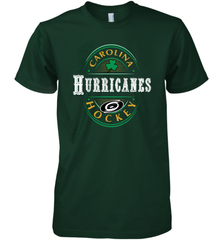 Carolina Hurricanes Fanatics St. Patrick's Day Forever Lucky Men's Premium T-Shirt Men's Premium T-Shirt - FordPhuMy