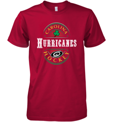 Carolina Hurricanes Fanatics St. Patrick's Day Forever Lucky Men's Premium T-Shirt Men's Premium T-Shirt - FordPhuMy