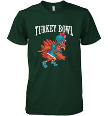 Cool Turkey Bowl _ Funny Thanksgiving Football Player Men's Premium T-Shirt Men's Premium T-Shirt - FordPhuMy