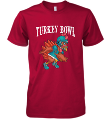 Cool Turkey Bowl _ Funny Thanksgiving Football Player Men's Premium T-Shirt Men's Premium T-Shirt - FordPhuMy