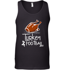 Turkey And Football Thanksgiving Day Football Fan Holiday Gift Men's Tank Top Men's Tank Top - FordPhuMy