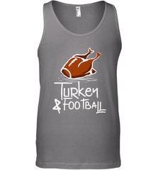 Turkey And Football Thanksgiving Day Football Fan Holiday Gift Men's Tank Top Men's Tank Top - FordPhuMy
