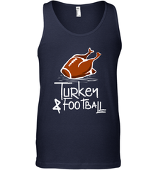 Turkey And Football Thanksgiving Day Football Fan Holiday Gift Men's Tank Top Men's Tank Top - FordPhuMy