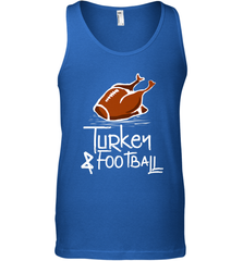 Turkey And Football Thanksgiving Day Football Fan Holiday Gift Men's Tank Top Men's Tank Top - FordPhuMy