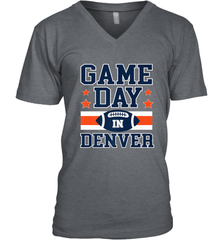 NFL Denver Co Game Day Football Home Team Colors Men's V-Neck Men's V-Neck - FordPhuMy