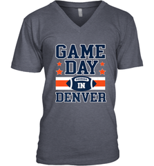 NFL Denver Co Game Day Football Home Team Colors Men's V-Neck Men's V-Neck - FordPhuMy