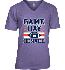 NFL Denver Co Game Day Football Home Team Colors Men's V-Neck Men's V-Neck - FordPhuMy