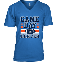 NFL Denver Co Game Day Football Home Team Colors Men's V-Neck Men's V-Neck - FordPhuMy