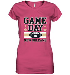 NFL New Orleans La. Game Day Football Home Team Women's V-Neck T-Shirt Women's V-Neck T-Shirt - FordPhuMy