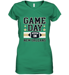 NFL New Orleans La. Game Day Football Home Team Women's V-Neck T-Shirt Women's V-Neck T-Shirt - FordPhuMy