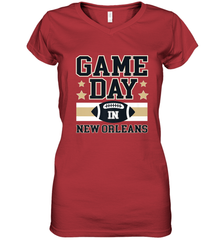 NFL New Orleans La. Game Day Football Home Team Women's V-Neck T-Shirt Women's V-Neck T-Shirt - FordPhuMy