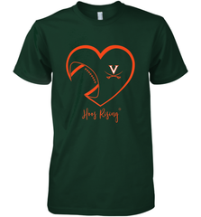 Virginia Cavaliers Football Inside Heart  Team Men's Premium T-Shirt Men's Premium T-Shirt - FordPhuMy